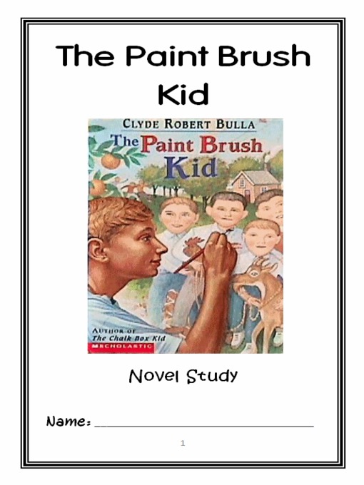 Title details for The Paint Brush Kid (Clyde Robert Bulla) Novel Study / Reading Comprehension by McMarie - Available